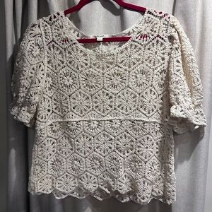 ULTRAPINK Crochet Top 100% Cotton, preppy, boho, chic